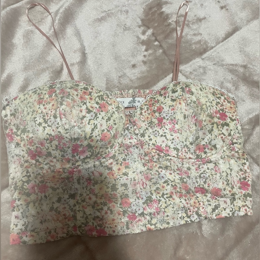 Altar’d state cropped corset top